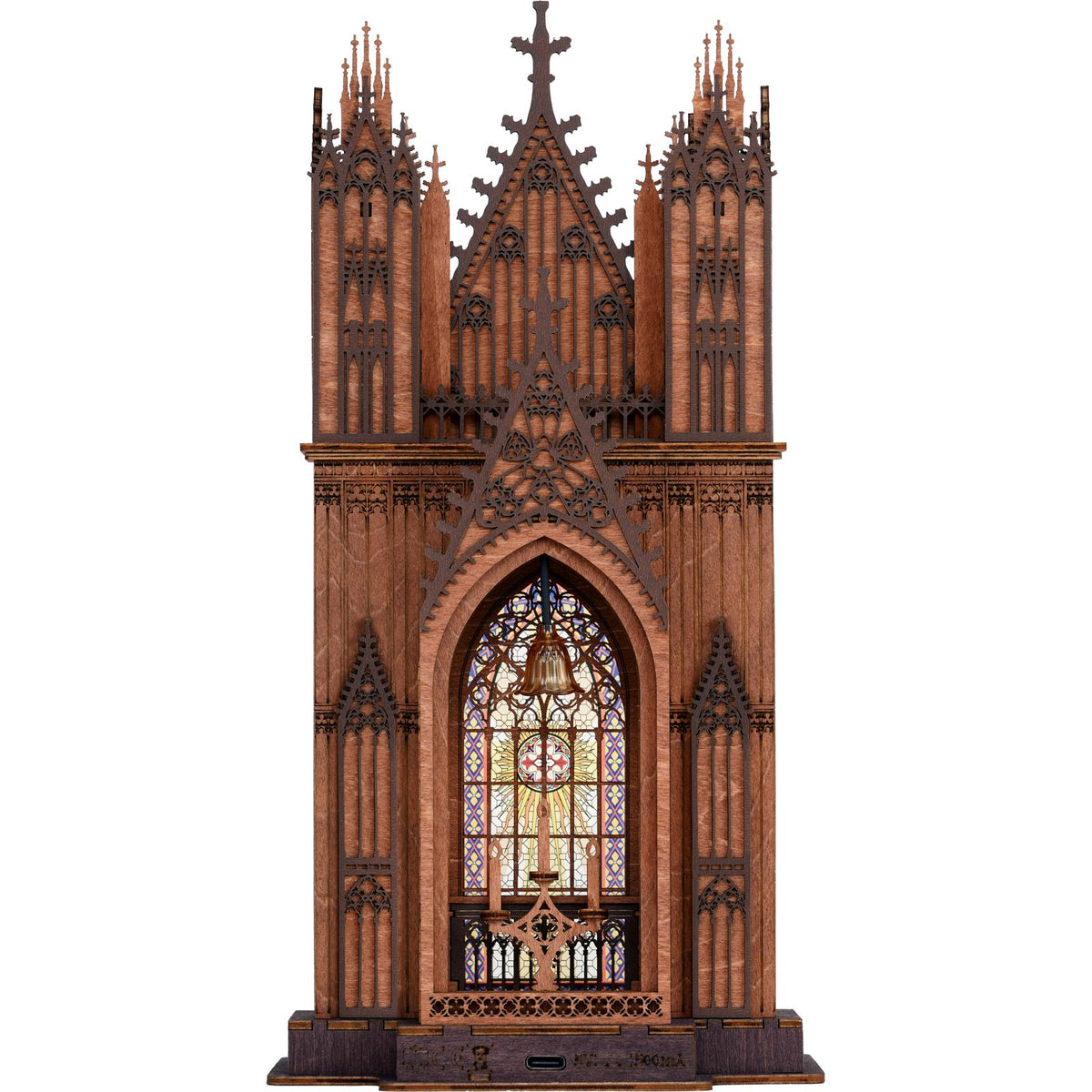 Rolife Kathedrale Twin Tower Cathedral aus 111 Teilen, ohne Kleber zusammengesteckt
