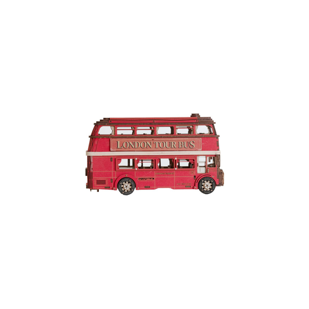 Rolife London Tour Bus 3D Puzzle Seitenansicht mit Tower Bridge und Riesenrad