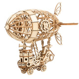 Bastelset für Erwachsene: Steampunk Luftschiff aus 176 Holzteilen
