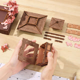 Sakura Pavilion Holzmodell, 17 × 16 × 14 cm, als Blickfang auf Kommode oder Schreibtisch