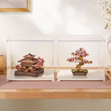 Rolife Sakura Pavilion Holzbausatz in der Frontansicht mit vierstöckigem Aufbau
