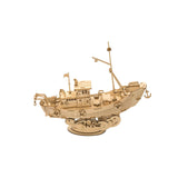 3D Holzpuzzle Schiff Rolife Fishing Ship TG308 – fertig aufgebautes Fischerboot