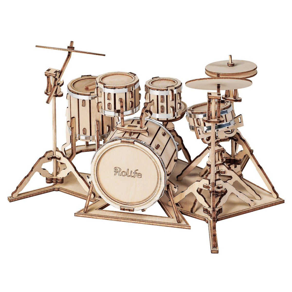 Base Drum mit Fußpedal und Klopfer am Rolife Drum Kit