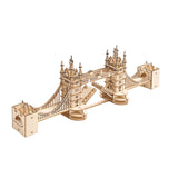 3D Holzpuzzle für Erwachsene: Rolife Tower Bridge mit beweglicher Drehbrücke