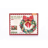 Rolife 3D Holzpuzzle Weihnachtskranz Christmas Wreath TGL04 fertig gebaut
