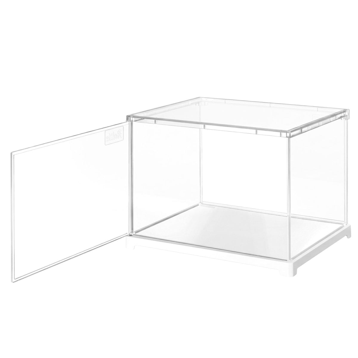 Rolife Acryl Vitrine DF04L Landscape Größe S, klare Staubschutz-Vitrine mit weißem Boden