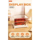 Rolife Acrylic Display Box DF04L von vorn, transparente Vitrine für gebaute Modelle