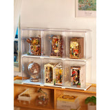 Rolife Book Nook Vitrine DF06L als Schutzhaube für ein fertiges Modell