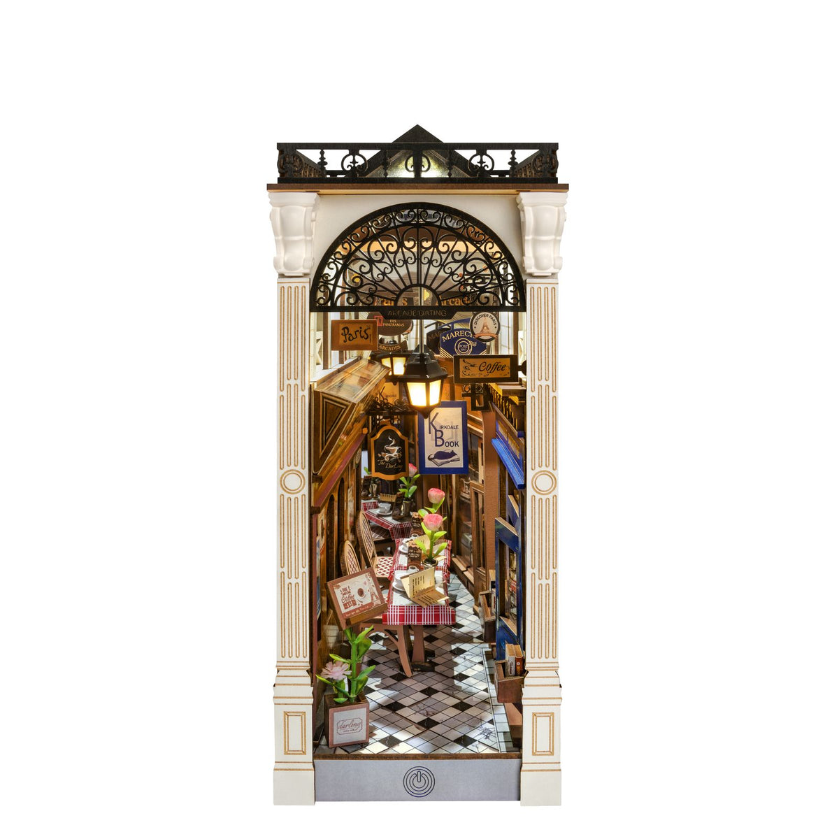 Rolife Arcade Dating Book Nook Bausatz: Pariser Passage mit schmiedeeisernem Eingang