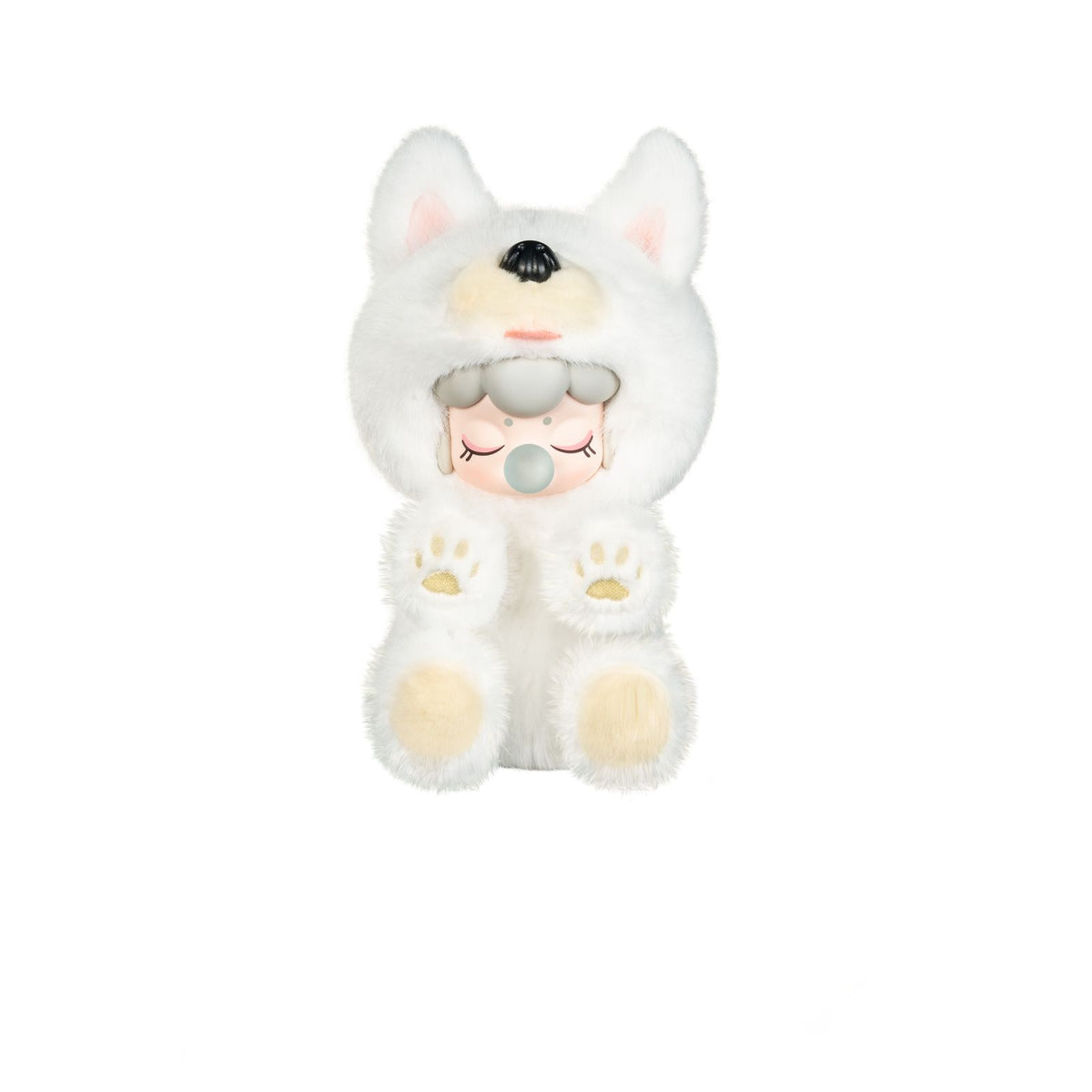 Schneeweißer Samojede mit langem Schwanz, Nanci Puppy Club