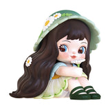 Wald-Charline mit gelbem Vogel – Sammelfigur der Rolife Charline Blind Box Serie