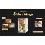 Book Nook Bausatz Japan: Sakura Densya mit Gassen und Treppen