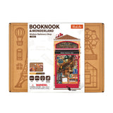 Wisdom Stationery Shop Book Nook zwischen Büchern im Regal als Deko und Geschenkidee