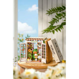 Secret Bloomy Nook Book Nook als Bücherregal-Deko mit Pflanzenmotiv