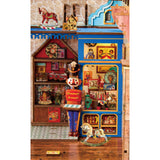 Holz Book Nook Modell Treasure Toy Shop zwischen Büchern im Regal