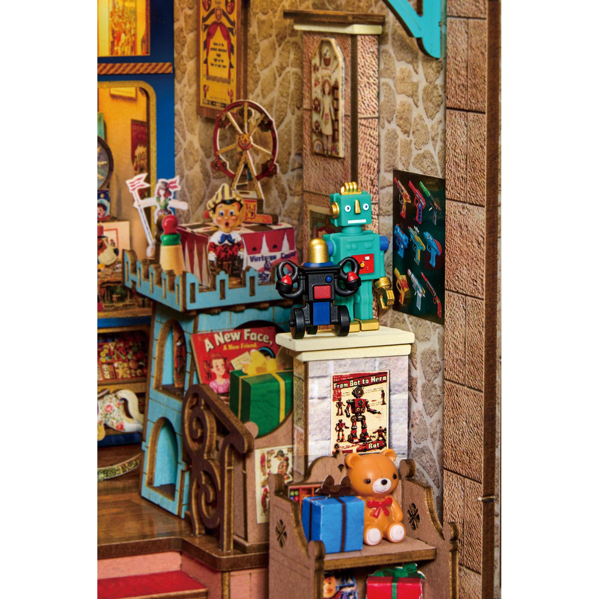 Rolife Treasure Toy Shop TGB23 mit 380 Teilen und Bauteilen im Überblick