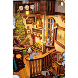 Weihnachtsdekoration zum Selbstbauen: Rolife Book Nook Christmas Indoor Scene mit Licht