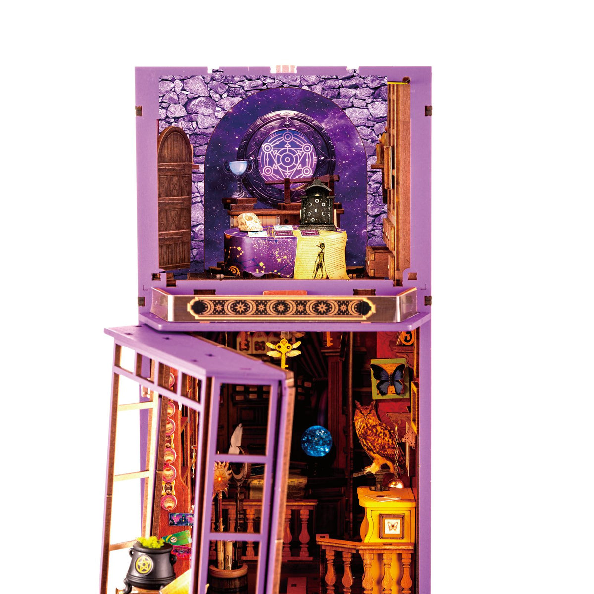 Book Nook Geschenk: Rolife Whisper Magic Shop mit 442 Teilen im Bücherregal