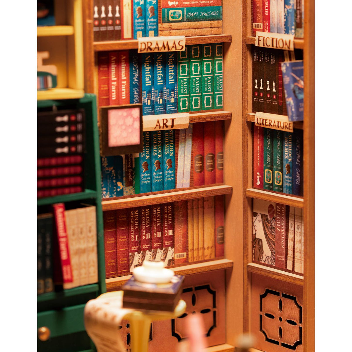 Rolife Bookstore DIY – Stecksystem mit Zapfen ohne Farbe