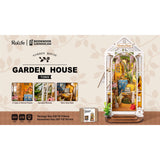 Rolife Book Nook Bausatz Gartenhaus mit Wintergarten und Balkon