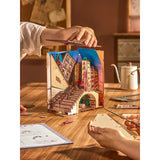 Rolife DIY Book Nook Street Scene Vordächer der Ladenfassaden