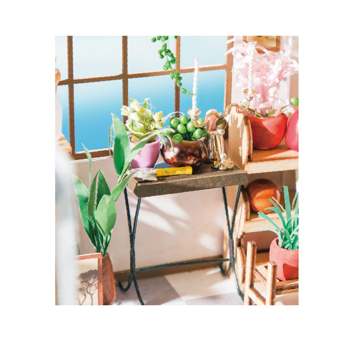 3D Holzpuzzle Blumenladen von Rolife mit 258 Teilen – Miniaturhaus Bausatz