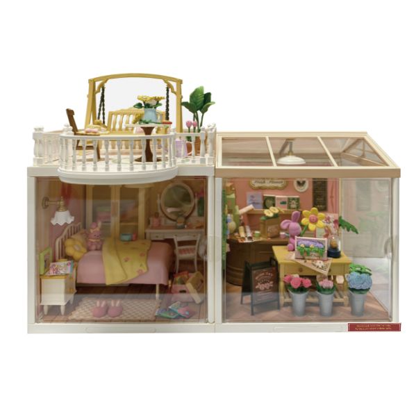 Rolife Fresh Flower Shop mit nummerierten Bauteilen und Anleitung – 142 Teile