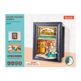 Rolife Old Times Bookstore als Deko-Blickfang im Regal, 10 cm tiefes Miniaturmodell