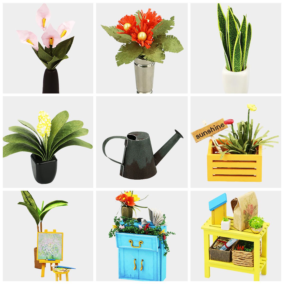 Miniatur-Blumenladen von Rolife als Deko auf Regal oder Fensterbank