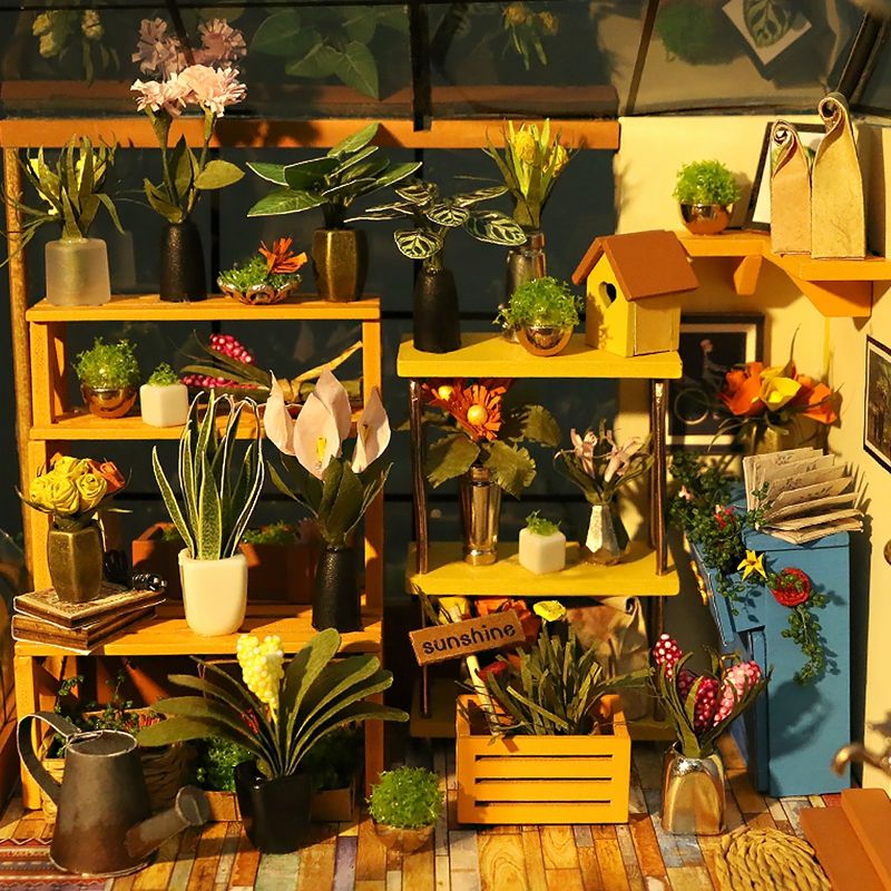 Miniaturhaus Bausatz für Erwachsene: Rolife Blumenhaus von Cathy mit 231 Teilen