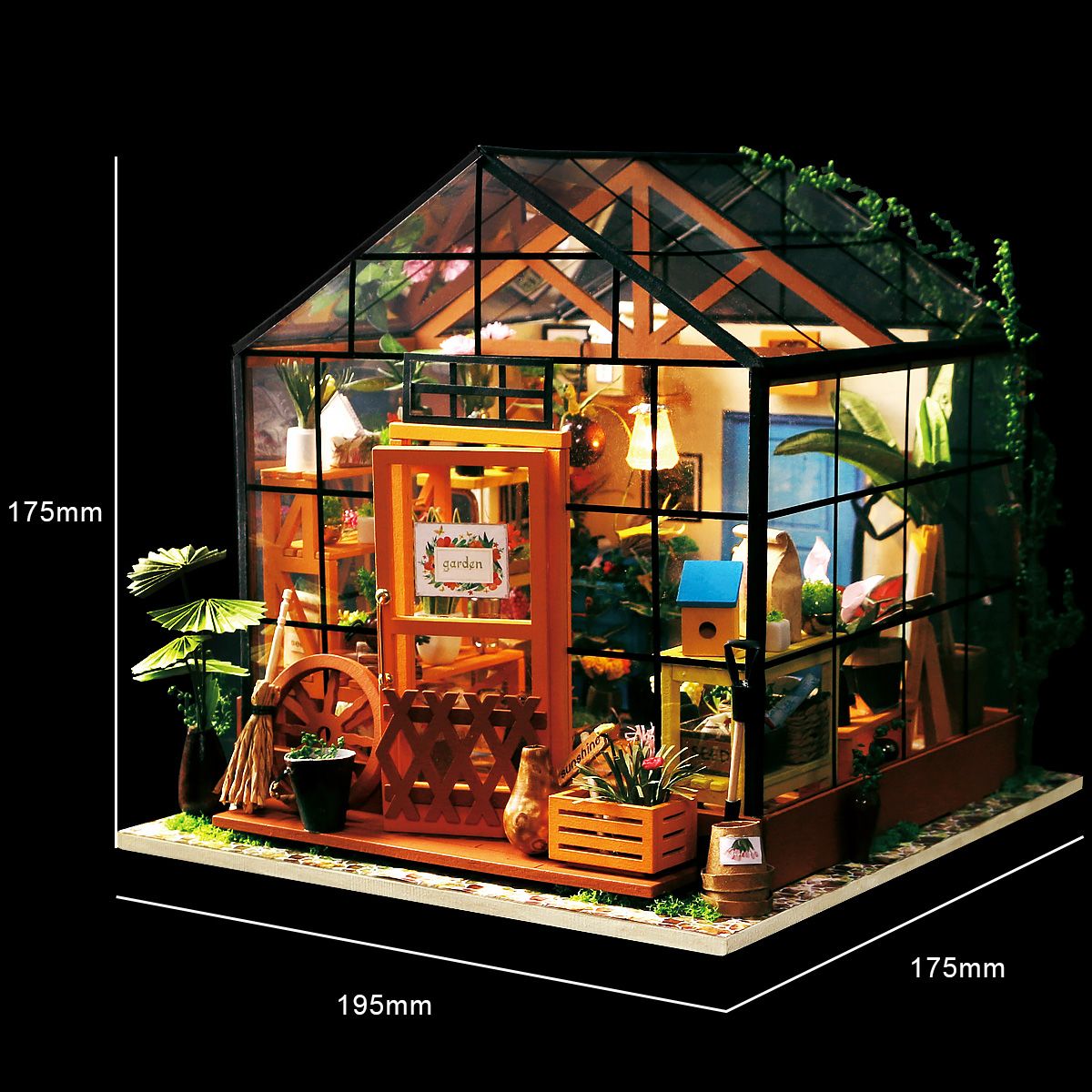 Bausatzteile und farbige Anleitung von Rolife Cathy's Flower House