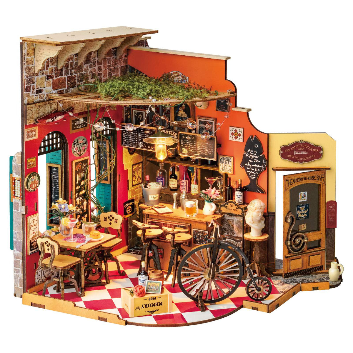 Rolife DIY Miniaturhaus Cheers Bar & Dining DG173 fertig aufgebaut