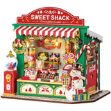 Rolife DIY Miniaturhaus Christmas Candy Stand DS043 als beleuchteter Weihnachts-Süßwarenladen