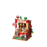 Rolife DIY Miniaturhaus Cocoa Shop DS042 – Schokoladenstand als Weihnachtsbude, fertig aufgebaut