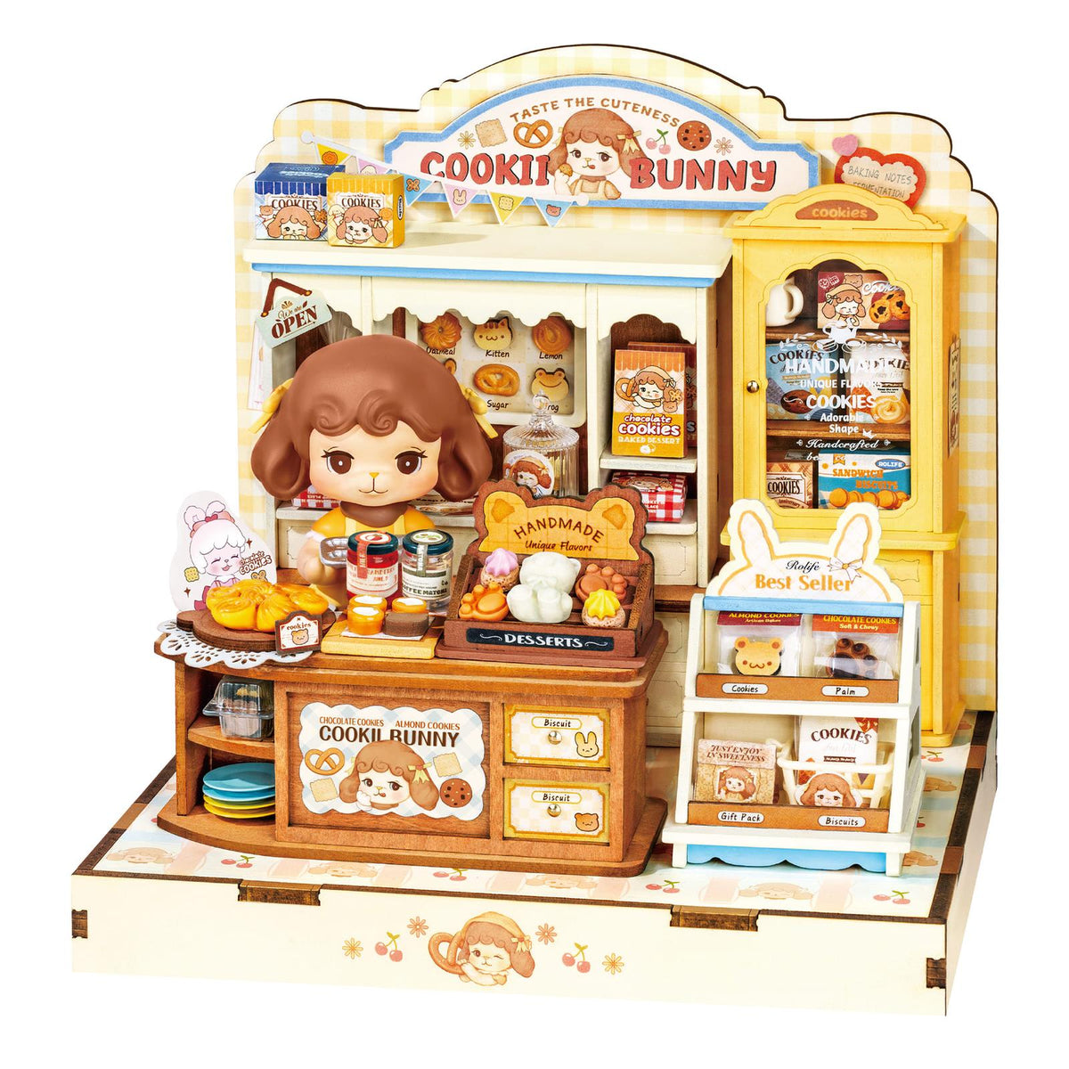 Rolife DIY Miniaturhaus Cookii Bunny's Cookie Shop DG177 – Keksladen als Holzbausatz