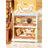 Stickerbögen und doppelseitiges Klebeband zur Dekoration des Cookie Shop Bausatzes