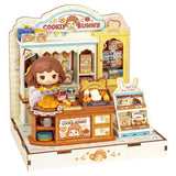 Cookii Bunny's Cookie Shop – fertig aufgebauter Miniatur-Keksladen aus Holz von Rolife