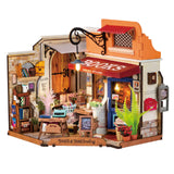 Miniatur Buchhandlung Corner Bookstore von Rolife in der Frontansicht