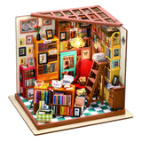 Rolife Sam's Study DG102 Buchladen mit roter Sessel und Bibliothekstreppe