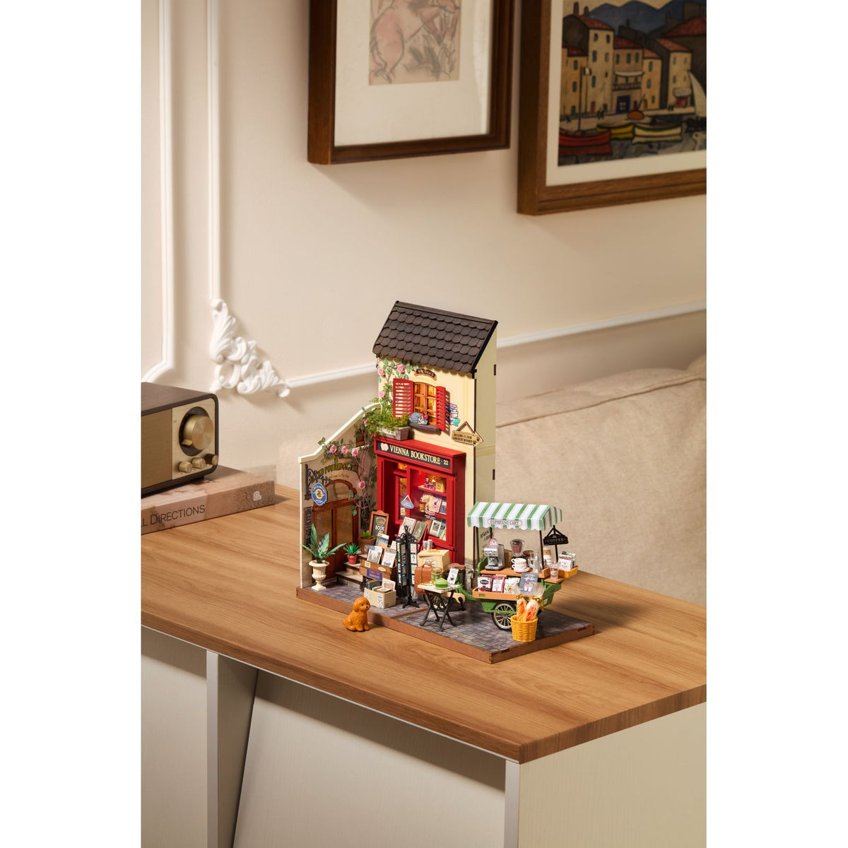 Rolife Miniaturhaus Bausatz mit 162 Teilen – Aromatic Coffee Cart