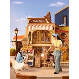Fertiges Fluffy Friends Hub Miniaturhaus als Deko auf Schreibtisch oder Regal