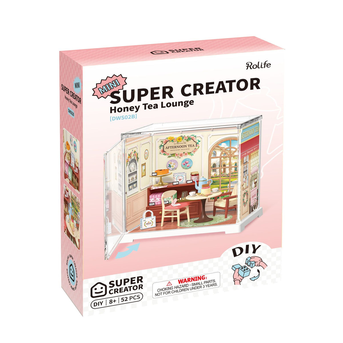 Rolife Mini Super Creator Honey Tea Lounge mit Sessel im 60er-Jahre-Stil