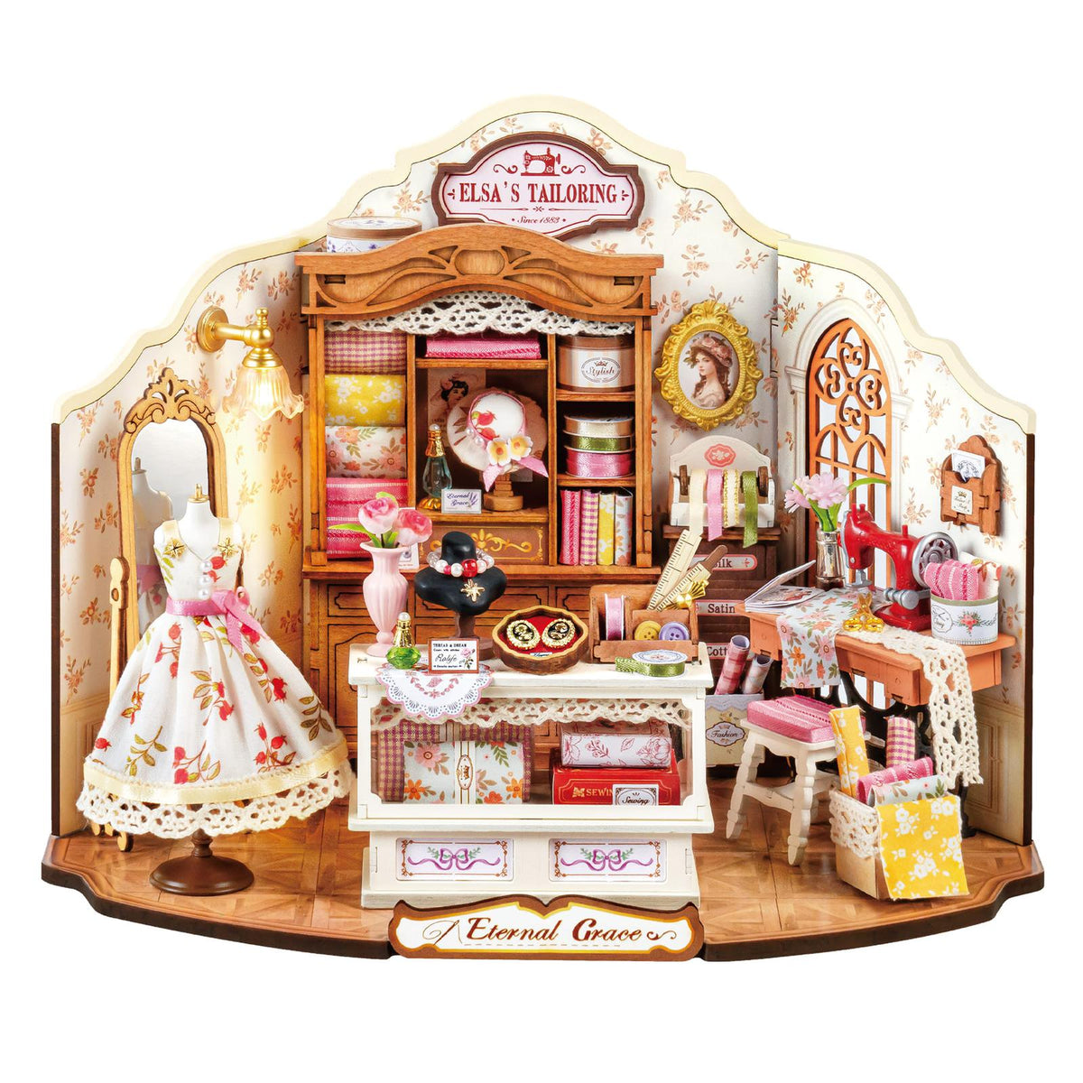 DIY Miniaturhaus Elsa's Tailoring von Rolife – romantisches Schneideratelier DG178