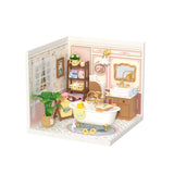 Rolife DIY Miniaturhaus Esszimmer Warm Dining Room DW015B mit Retro-Möbeln