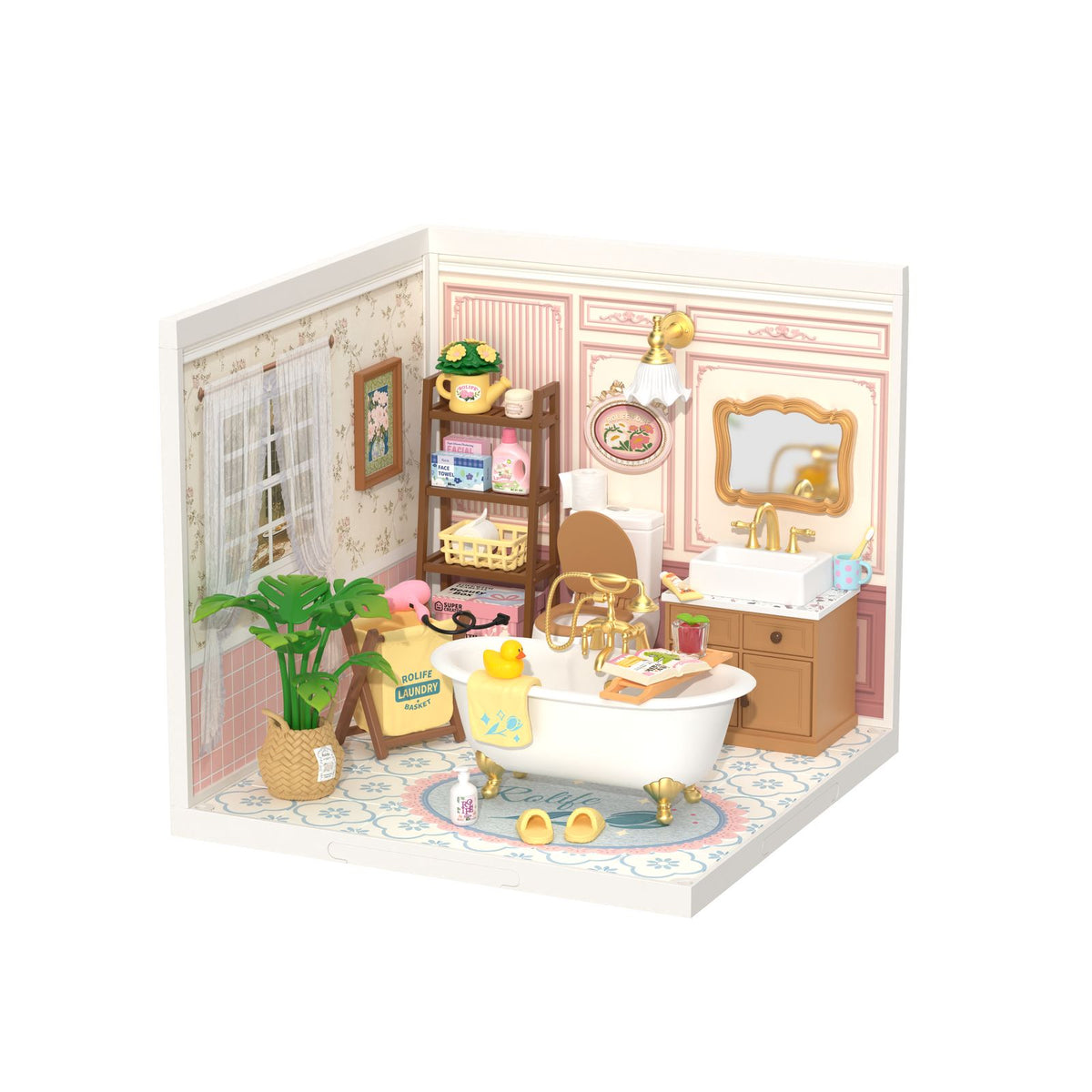 Rolife DIY Miniaturhaus Esszimmer Warm Dining Room DW015B mit Retro-Möbeln