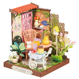 Rolife DIY Miniaturhaus Fancy Tea Yard DS038 – fertig aufgebautes englisches Teehäuschen