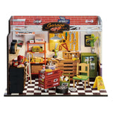Rolife Garage Workshop DG165 Miniaturhaus Bausatz aus Holz Gesamtansicht