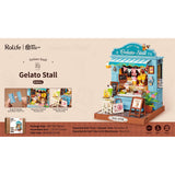 Gelato Stall Miniaturhaus als Deko auf Regal oder Schreibtisch
