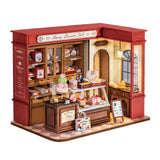 Rolife Honey Dessert Talk Miniaturladen mit Vitrine voller Gebäck und Donuts