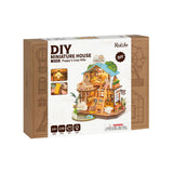 Beleuchtete Miniaturvilla Puppy's Cozy Villa als Geschenk für Hundeliebhaber